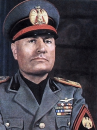 Вождь фашистского движения Бенито Муссолини
